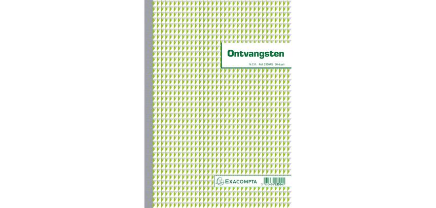 Manifold Reçus 29,7x21cm cm 50 feuillets double autocopiant Texte en Néerlandais