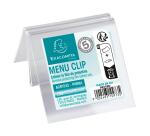 Porte-carte clip L50mm - Cristal