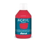 Darwi Flacon de 250 ml de Peinture Acrylique Universelle Brillante - Carmin