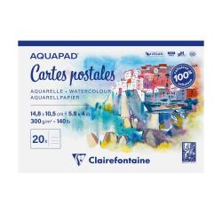 Aquapad Cartes Postales bloc collé 20F A6 300g