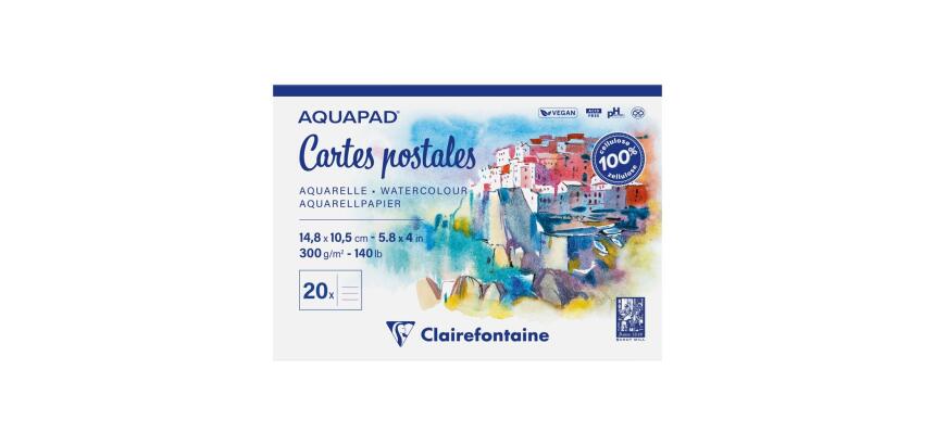 Aquapad Cartes Postales bloc collé 20F A6 300g