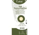 Paquet 100 fiches intercalaires trapézoïdales unies perforées Forever - 105x240mm
