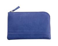 Rhodiarama pochette zippée en simili cuir - taille S (11x17 cm) - Saphir