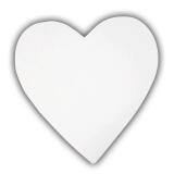 Coeur plein 20,5cm - Blanc