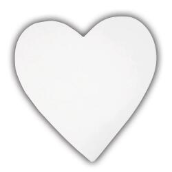 Coeur plein 20,5cm - Blanc