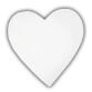 Coeur plein 20,5cm - Blanc