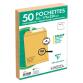 Paquet de 50 Pochettes Kraft Milleraies Brun B5-176x250 mm - Auto-Adhésives - 90g/m2 - Brun