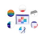 Trieur mural 6 compartiments Crystal - A4 - Cristal