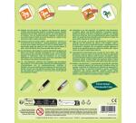 Set de 6 pochoirs enfants, Animaux de la savane - Orange