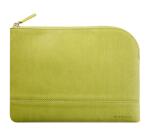 Rhodiarama pochette zippée en simili cuir - taille M (16x22 cm) - Anis