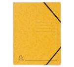 Pack de 5 Chemises à élastique sans rabats carte lustrée 355gm2 - A4 - Couleurs assorties