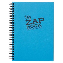 1/2 Zap Book carnet spiralé 80F A5 80g - Aléatoire