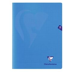 Cahier piqué Mimesys 24x32cm 48 pages petits carreaux couverture polypropylène