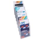 Trieur mural modulable vertical 8 compartiments A4 - Cristal