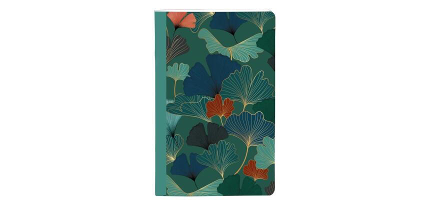 Gaïa bleu, Carnet cousu fil 9x14cm, 96 pages, ligné, ass.