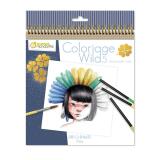 Carnet de coloriage Wild 5 - Bleu
