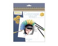 Carnet de coloriage Wild 5 - Bleu