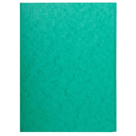Carpeta Exacompta sin gomas con 3 solapas cartulina lustrada 400grs Nature Future - A4 - Verde