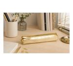 CUIRISÉ Trousse SLIM 4x2,5x19,5cm Or