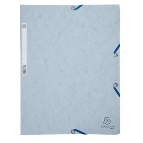 Carpeta Exacompta con gomas y 3 solapas "Scotten" cartulina lustrada 400grs Nature Future - A4 - Gris tortola