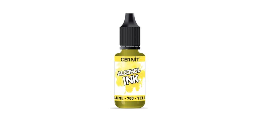 Cernit encre à l'alcool 20 ml Jaune - Jaune