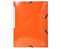 Exacompta Iderama Elasticated 3-Flap Folder - Orange