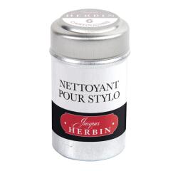 Boite de 6 cartouches de nettoyant pour stylo-plumes et stylos roller