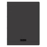 Cahier piqué 8000 POLYPRO 24x32 cm 192 pages grands carreaux 90 g - Noir
