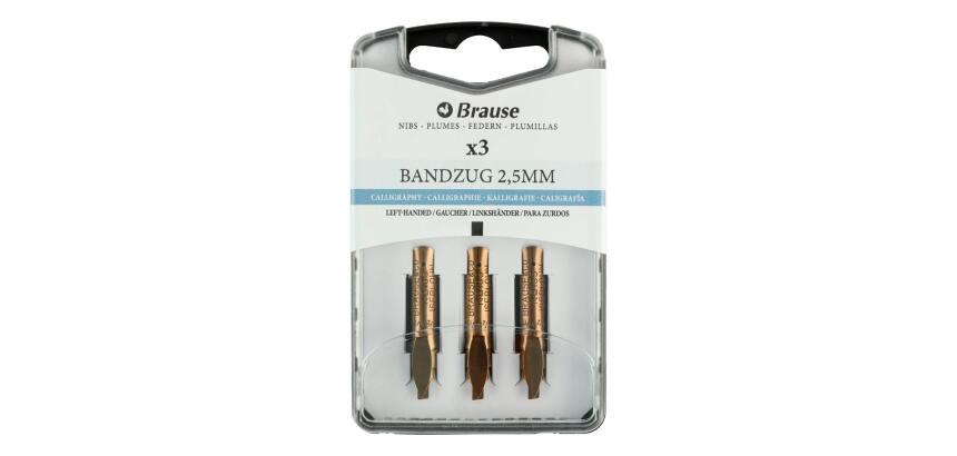 BOITE 3 PLUMES BANDZUG POUR GAUCHERS