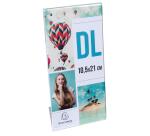 Espositore da tavolo inclinato 10x21 cm - Cristallo