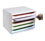 Module de classement Big Box Plus horizon 5 tiroirs Glossy