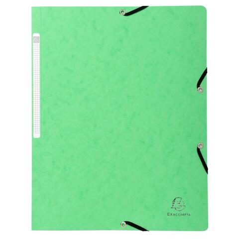 Carpeta Exacompta con gomas sin solapa cartulina lustrada 400 grs Nature Future - A4 - Verde claro