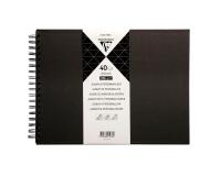 Album à personnaliser de 40 feuilles 185g/m2 au format 32x24cm - Noir
