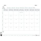 Calendrier Bloc mensuel EasyCal avec feuillets détachables 18 x 24 cm sans support 2026