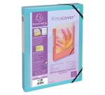 Carpetas de proyecto con gomas Kreacover®Pastel 7/10e - Lomo: 40 mm - Formato de documento: A4 - Tamaño: 25x33cm - Colores surtidos