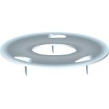 Boîte de 50 punaises 3 pointes en acier nickelé - Hauteur de pointe 3mm - 12mm de diamètre - Nickelé
