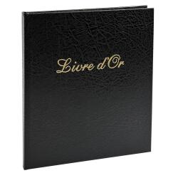 VISITORS BOOK 21X19 140PGS BALACRON WH. - Black