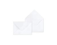 Boite de 500 Enveloppes Blanches B6-120x176mm - Gommées - 90g/m2 - Blanc