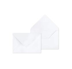 Boite de 500 Enveloppes Blanches B6-120x176mm - Gommées - 90g/m2 - Blanc