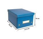 Cajas de almacenamiento NeoDeco - 21,5x28x15cm, A5+ - Azul de Francia