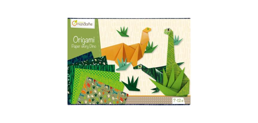 Boîte créative, Origami dino - Vert