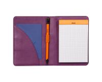 Rhodiarama livret porte-bloc N°12 pour bloc ou carnet format B7 - Violet