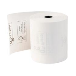 Rollen voor kastickets 80x80x12x76 - 1 laags thermisch 55g/m² zonder Phenol - Longlife papier - Wit