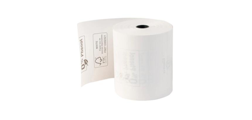 Bobines caisses Exacompta 43818E - l 80 mm x L 76 m, Ø 80 mm - 1 pli(s) - paquet de 10