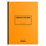 Rhodia Classic Composition book A5 petits carreaux 5x5 160 pages 80g non microperforé - Orange