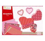 Boîte créative, Décopatch, Love - Rose