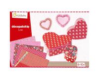 Boîte créative, Décopatch, Love - Rose