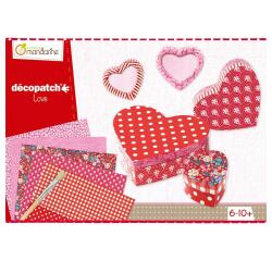 Boîte créative, Décopatch, Love - Rose