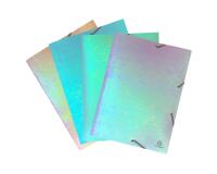 Chemises à élastiques 3 rabats PP Candy Tidy - A3 - Couleurs assorties