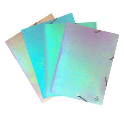 Chemises à élastiques 3 rabats PP Candy Tidy - A3 - Couleurs assorties